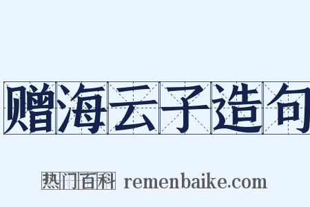 赠海云子造句是什么意思的图片